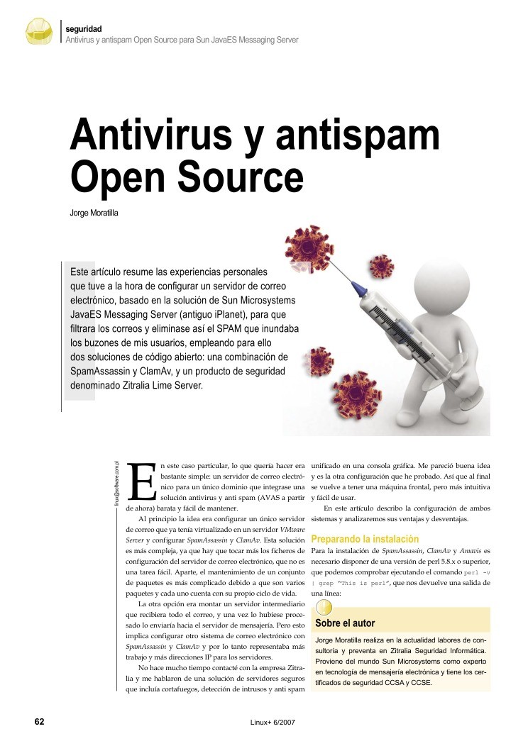 Imágen de pdf Antivirus y antispam Open Source